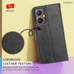 Omt Flip Back Cover Case for Vivo Y27 5G (Blue)