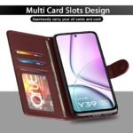 Omt Flip Cover for Vivo Y39 5G Leather Finish