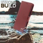 Omt Leather Finish Flip Back Cover for Vivo Y22
