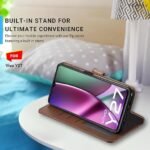 Omt Flip Case for Vivo Y27 5G (Brown)