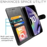 Omt Realme 10 Pro Plus 5G Flip Cover Leather Finish