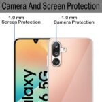 Omt Samsung Galaxy M36 5G Premium Transparent Soft Silicon Crystal Clear Back Cover