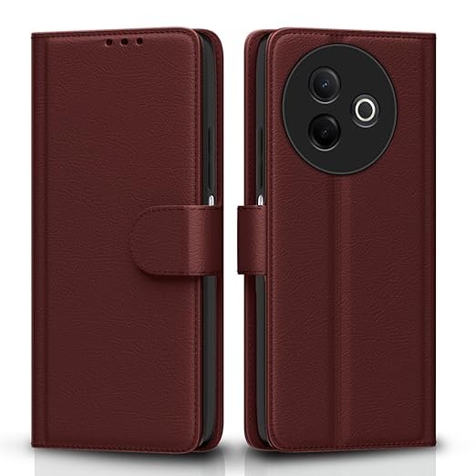 Omt Flip Cover for Vivo Y39 5G Leather Finish