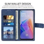 Omt Flip Cover Back Case for Oppo F21 Pro 5G