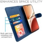 Omt Flip Case for Oppo F27 Pro Plus 5G (Blue)