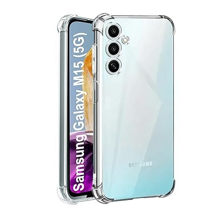 Omt Shockproof Transparent Back Cover for Galaxy M15 / F15 5G