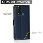 Omt Flip Cover for Vivo Y30 (Blue)