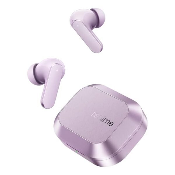Realme Buds Air 8 True Wireless Earbuds | Dual Dynamic Drivers | 55dB ANC | 6 Mic ENC | 45ms Low Latency | 58H Battery (Master Purple)