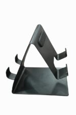 Metal Mobile stand in, Thick Case Friendly Foldable Portable Metal Base Stand Compatible with All Mobile Phone (Black color)