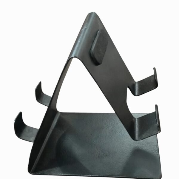 Metal Mobile stand in, Thick Case Friendly Foldable Portable Metal Base Stand Compatible with All Mobile Phone (Black color)