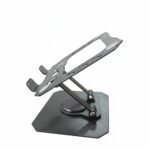 Foldable Mobile Holder, 360° Rotatable, 180° Stepless Adjustment, Lightweight & Handy, Compatible with Mobile & Tablet (Black)