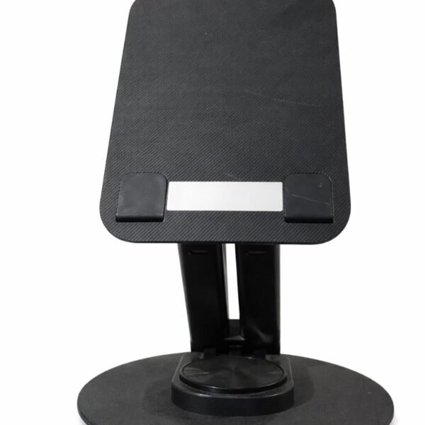 Mobile Stand with Stable Base,Height and View Angle Adjustable Phone Stand, Ideal Mobile Holder for Smartphones,Tablets (Black)