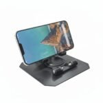 Foldable Mobile Holder, 360° Rotatable, 180° Stepless Adjustment, Lightweight & Handy, Compatible with Mobile & Tablet (Black)
