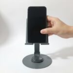Mobile Holding Stand with 360°Rotatable & Height Adjustable, Foldable & Anti-Skid Design, Stable Metallic Round Base, Mobile Holder for Smartphone, Tablets, Kindles