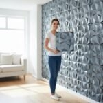 3D Wall Panel - USA Certified SGS Approved PVC Diamond Design, Bronze Rust Color 19.7" X 19.7" (Pack of 40) - Covers 107.6 Sq. Ft.