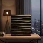 Wall Panels for Bedroom - USA Certified SGS Approved Dune Design Black Color 19.7" x 19.7" (Pack of 40) - Covers 107.80 Sq. Ft.