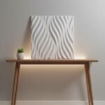 3D Wall Panels | SGS Certified & USA Standard Approved | Wave Design – White Color | 19.7" x 19.7" (Pack of 40) – Covers 107.60 Sq. Ft