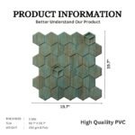 3D Self Adhesive PVC Panels for Wall - USA Certified SGS Approved Rustic Wood Color TP 2001 Design Pack of 40 Covers 107.80 Sq. Ft.