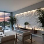 3D Wall Panels | SGS Certified & USA Standard Approved | Wave Design – White Color | 19.7" x 19.7" (Pack of 40) – Covers 107.60 Sq. Ft