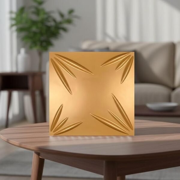3D Wall Panels | SGS Certified & USA Standard Approved | Designer – Yellow Color | 19.7" x 19.7" (Pack of 40) – Covers 107.60 Sq. Ft