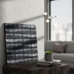 3D PVC Wall Panel - USA Certified SGS Approved Dune Design Thunder Black Color 19.7" x 19.7" (Pack of 12) - Covers 32.34 Sq. Ft.