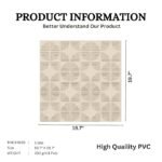 3D Self Adhesive PVC Panels for Wall - USA Certified SGS Approved White Tail Color TP 109 Design Pack of 40 Covers 107.80 Sq. Ft.