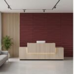 3D Wall Panel - USA Certified SGS Approved PVC Dune Design Ruby Rose Color 19.7" x 19.7" (Pack of 40) - Covers 107.80 Sq. Ft.