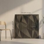 PVC Wall Panel - USA Certified SGS Approved PVC Diamond Design, Grey Pine Wood Color 19.7" X 19.7" (Pack of 40) - Covers 107.80 Sq. Ft.