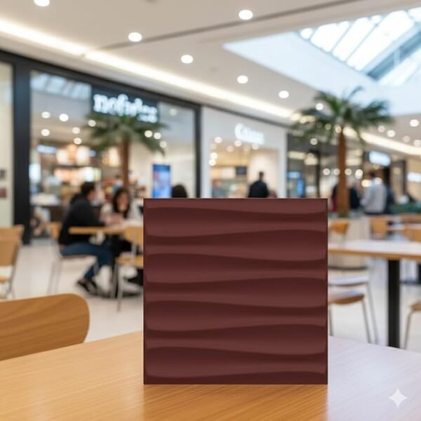 3D Wall Panel - USA Certified SGS Approved PVC Dune Design Ruby Rose Color 19.7" x 19.7" (Pack of 40) - Covers 107.80 Sq. Ft.