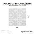 3D Self Adhesive PVC Wall Panel - USA Certified SGS Approved White Color TP 109 Design Pack of 40 Covers 107.80 Sq. Ft.