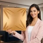 3D Wall Panels | SGS Certified & USA Standard Approved | Designer – Yellow Color | 19.7" x 19.7" (Pack of 40) – Covers 107.60 Sq. Ft