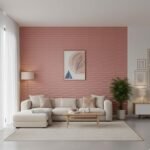 Wall Panels for Bedroom - USA Certified SGS Approved Dune Design Blush Pink Color 19.7" x 19.7" (Pack of 40) - Covers 107.80 Sq. Ft.