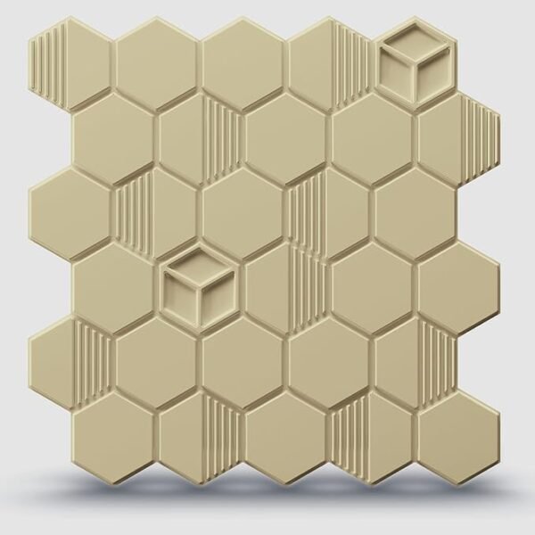 3D Self Adhesive PVC Panels for Wall - USA Certified SGS Approved White Tail Color TP 2001 Design Pack of 40 Covers 107.80 Sq. Ft.