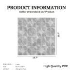 3D Self Adhesive PVC Wall Panel - USA Certified SGS Approved White Marble Color TP 109 Design Pack of 40 Covers 107.80 Sq. Ft.