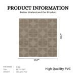 3D Self Adhesive Panels for Wall Decor - USA Certified SGS Approved Mega Graige Color TP 109 Design Pack of 40 Covers 107.80 Sq. Ft.