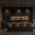 Wall Panels for Bedroom - USA Certified SGS Approved PVC Fluted Design Black Color 19.7" x 19.7" (Pack of 40) - Covers 107.80 Sq. Ft.