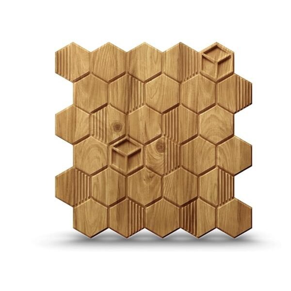 3D Self Adhesive PVC Wall Panel - USA Certified SGS Approved Beach Wood Color TP 2001 Design Pack of 40 Covers 107.80 Sq. Ft.