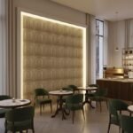 3D PVC Wall Panels – Door Design Champagne Gold Color 19.7" x 19.7" (Pack of 40) | Covers 107.60 Sq. Ft. |