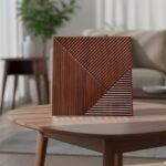 3D PVC Wall Panels for Bedroom & Living Room | Fluted Design | Blackwood Color | 19.7 x 19.7 Inch | Pack of 40 | 107.60 Sq Ft