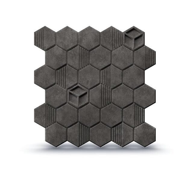 3D Self Adhesive PVC Panels for Wall - USA Certified SGS Approved Nexa Gray Color TP 2001 Design Pack of 40 Covers 107.80 Sq. Ft.