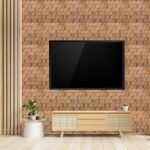 3D Self Adhesive PVC Wall Panel - USA Certified SGS Approved Metallic Wood Color TP 2001 Design Pack of 40 Covers 107.80 Sq. Ft.