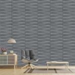 3D PVC Wall Panel - USA Certified SGS Approved Dune Design Gray Marble Color 19.7" x 19.7" (Pack of 40) - Covers 107.80 Sq. Ft.