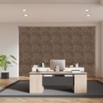 3D Self Adhesive Panels for Wall Decor - USA Certified SGS Approved Magnum Brown Color TP 2001 Design Pack of 40 Covers 107.80 Sq. Ft.