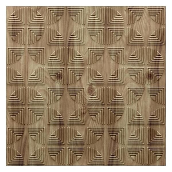 3D Self Adhesive PVC Wall Panel - USA Certified SGS Approved Beach Wood Color TP 109 Design Pack of 40 Covers 107.80 Sq. Ft.