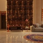 PVC Panel for Wall - USA Certified SGS Approved PVC Diamond Design WalntWood Color 19.7" X 19.7" (Pack of 40) - Covers 107.6 Sq. Ft.