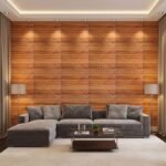 3D PVC Wall Panels | SGS Certified & USA Standard Approved | Designer Panel– Teakwood Color | 19.7" x 19.7" (Pack of 40)– Covers 107.60 Sq. Ft
