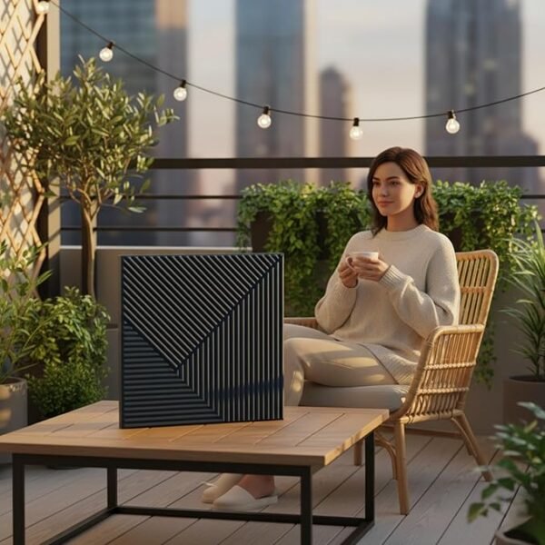 Wall Panels for Bedroom - USA Certified SGS Approved PVC Fluted Design Navy Blue Color 19.7" x 19.7" (Pack of 40) - Covers 107.80 Sq. Ft.