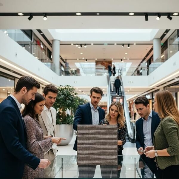 PVC Panel for Wall - USA Certified SGS Approved Dune Design Magnum Brown Color 19.7" x 19.7" (Pack of 40) - Covers 107.80 Sq. Ft.