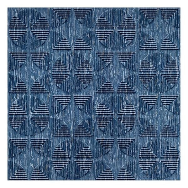 3D Self Adhesive PVC Wall Panel - USA Certified SGS Approved Electric Blue Color TP 109 Design Pack of 40 Covers 107.80 Sq. Ft.