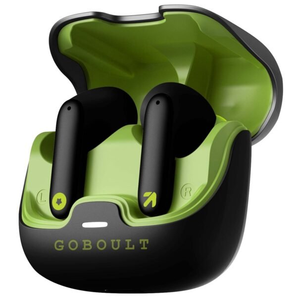 BOULT Z40 True Wireless in Ear Earbuds with 60H Playtime, Zen™ ENC Mic, Low Latency Gaming, Type-C Fast Charging, Made in India, 10mm Rich Bass Drivers, IPX5, Ear Buds TWS (Black)